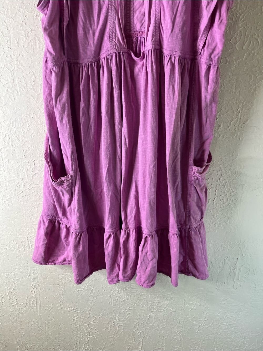 Anthropologie Daily Practice Short Flutter Sleeve Mini Dress in Pink - Picture 13 of 15